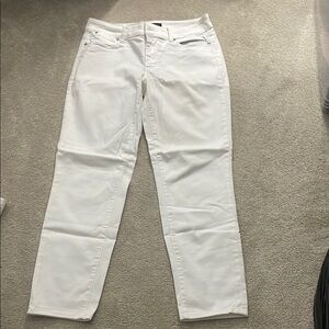Talbots White Boyfriend Jeans Relaxed Fit